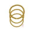 Bracelet, 18K Gold Plated Steel (3 set)