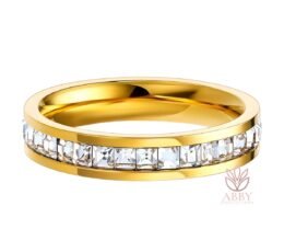 Ring, 18K Gold Plated Steel (Size 7)