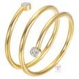 Ring, 18K Gold Plated Steel (Size 9)