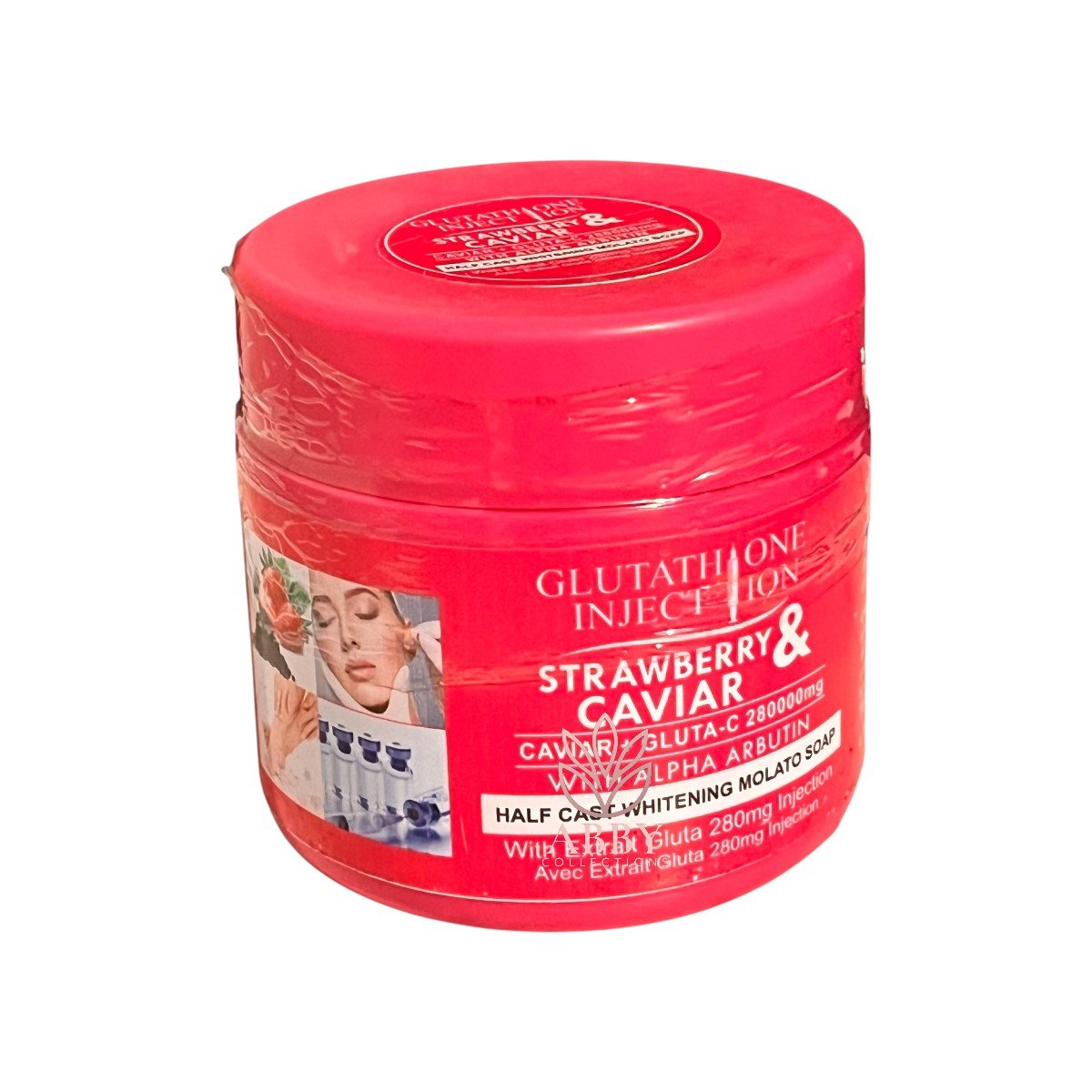 Glutathione Injection Strawberry & Caviar Whitening Molato Soap 500g Glutathione Injection Strawberry & Caviar Whitening Molato Soap - Image 1