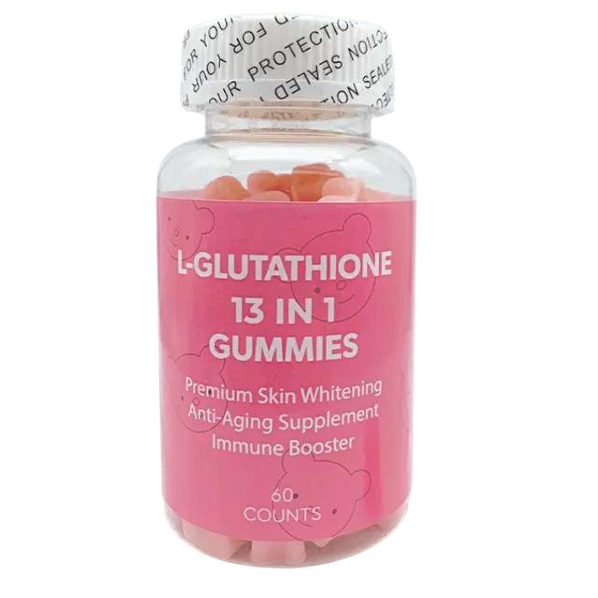 L-Glutathione 13 in 1 Gummies 60 Counts 100ml-Photoroom L-Glutathione 13 in 1 Gummies 60 Counts - Image 1