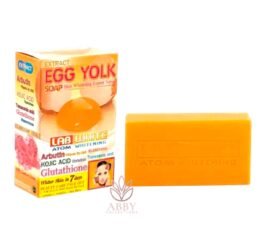 Lab White Atom Whitening Egg Yolk Soap Kojic, Glutathione, Collagen Extract