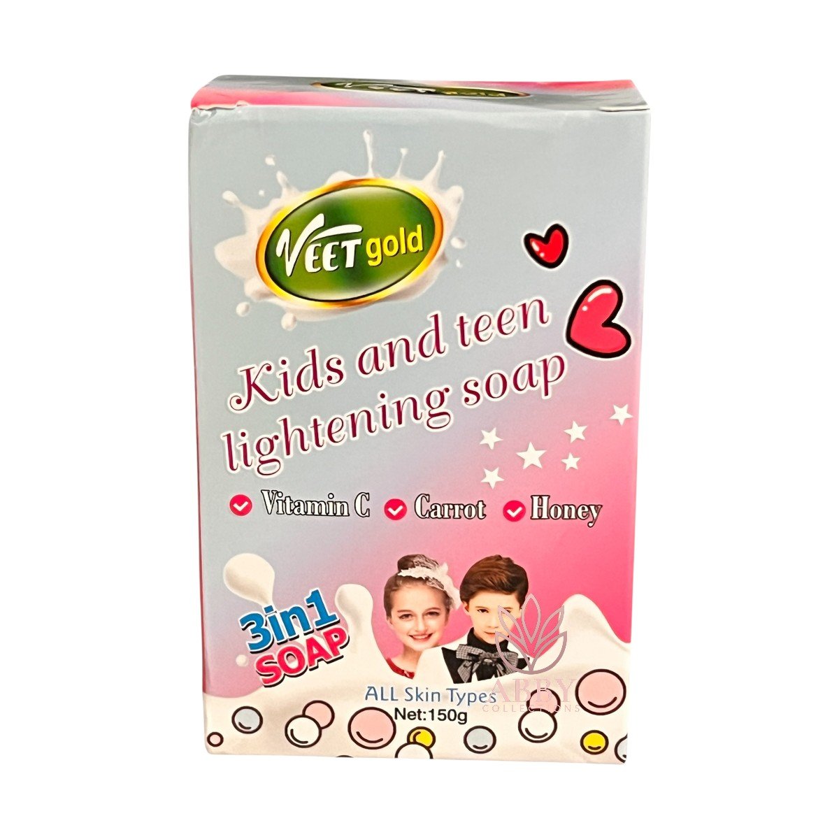 Veetgold Kids and Teen Lightening Soap 150g Veet gold Kids and Teen Lightening Soap - Image 1