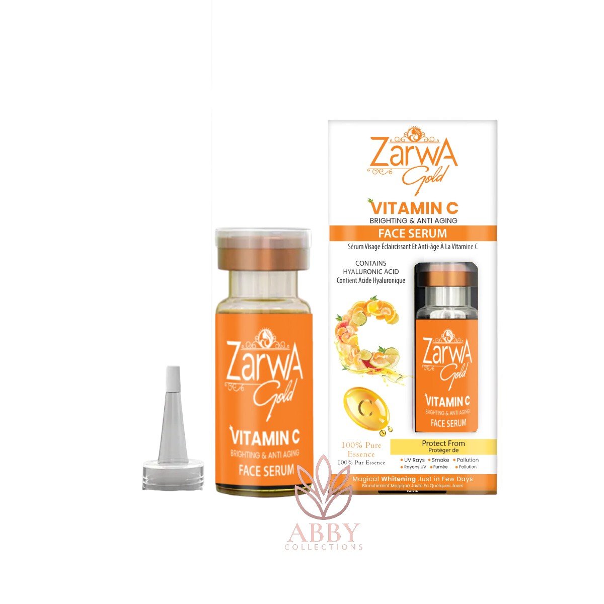 Zarwa Gold Ampoule Vitamin C Face Serum Magical Whitening-Photoroom Zarwa Gold Ampoule Vitamin C Face Serum Magical Whitening - Image 1