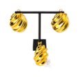 18K Gold-Plated Round Neck Chain & Earrings Set
