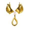Luxurious 18k Gold Plated Earrings + 18k Gold Plated Pendant