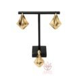 Luxurious 18k Gold Plated Earrings + 18k Gold Plated Pendant