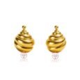 Luxurious Earrings shell shape, 18K Gold Plated Steel