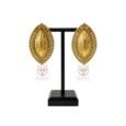 Luxurious Earrings shell shape, 18K Gold Plated Steel