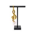Stainless Steel Pendants, Real 18K Gold Plated