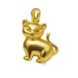 Stainless Steel Pendants, Real 18K Gold Plated