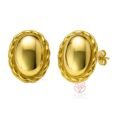 Earrings, 18K Gold Plated Steel