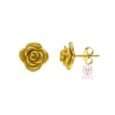 Earrings, 18K Gold Plated Steel