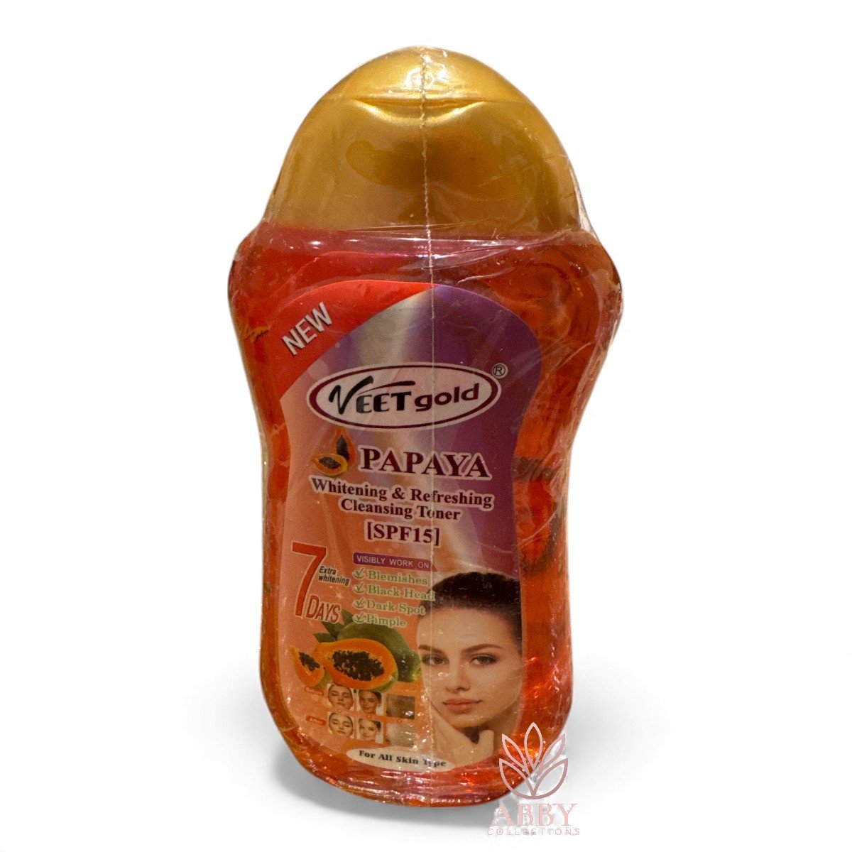 f-Photoroom (3) Veet Gold Papaya Refreshing Cleansing Toner (SPF15) 300ml - Image 1