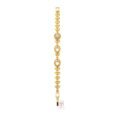 Gold-Plated Stainless Steel Flower Bracelet – 28 cm