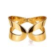 Gold-Plated Stainless Steel Bangle for Women