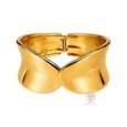 Gold-Plated Stainless Steel Bangle for Women