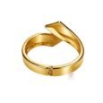 Gold-Plated Stainless Steel Bangle for Women