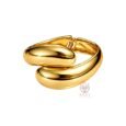 Gold-Plated Stainless Steel Bangle for Women