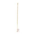 Gold-Plated Stainless Steel Anklet with Cubic Zirconia
