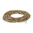 6-Piece Multicolour Crystal Stretch Waist Beads for Women – Elastic