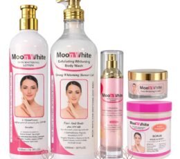 Moon White Complete Face & Body Skincare Set (5-Piece)