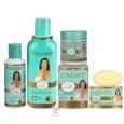 Gold Skin Clarifying Skincare Set with Snail Slime – Shower Gel, Body Lotion, Body Cream & Soap (4-Piece Set)