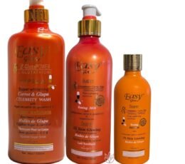 Easy Glow Carrot & Glupa Body Care Set – Serum, Lotion & Shower Gel (3-Piece Set)