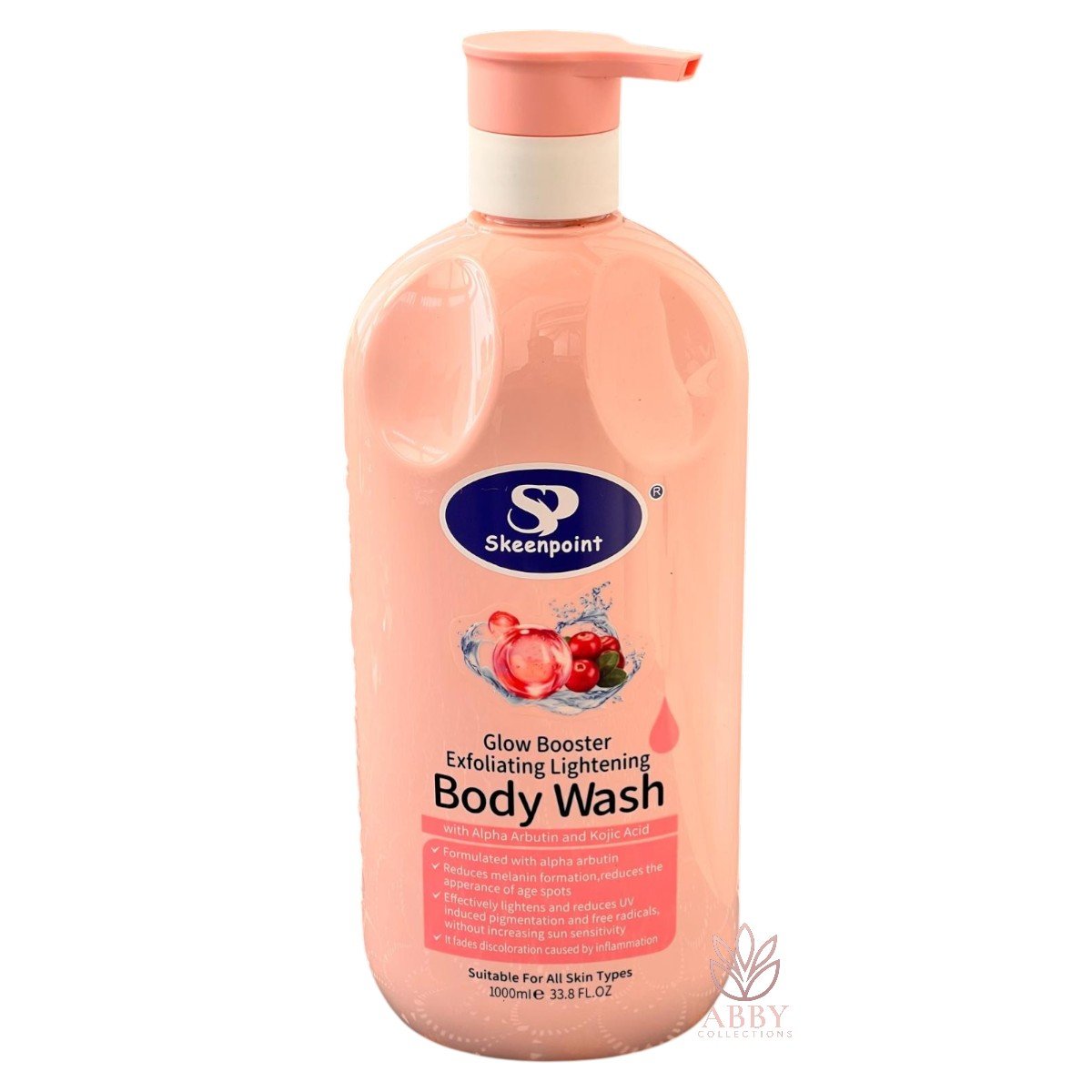 transparent-Photoroom (19) SkeenPoint Glow Booster Exfoliating Body Wash – Gentle Skin Cleanser - Image 1