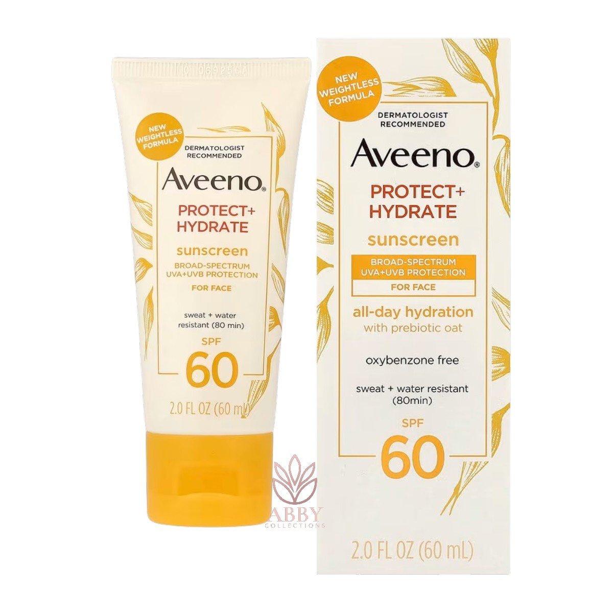 49 (4) Aveeno Protect + Hydrate Face Sunscreen SPF 60 60ml - Image 1