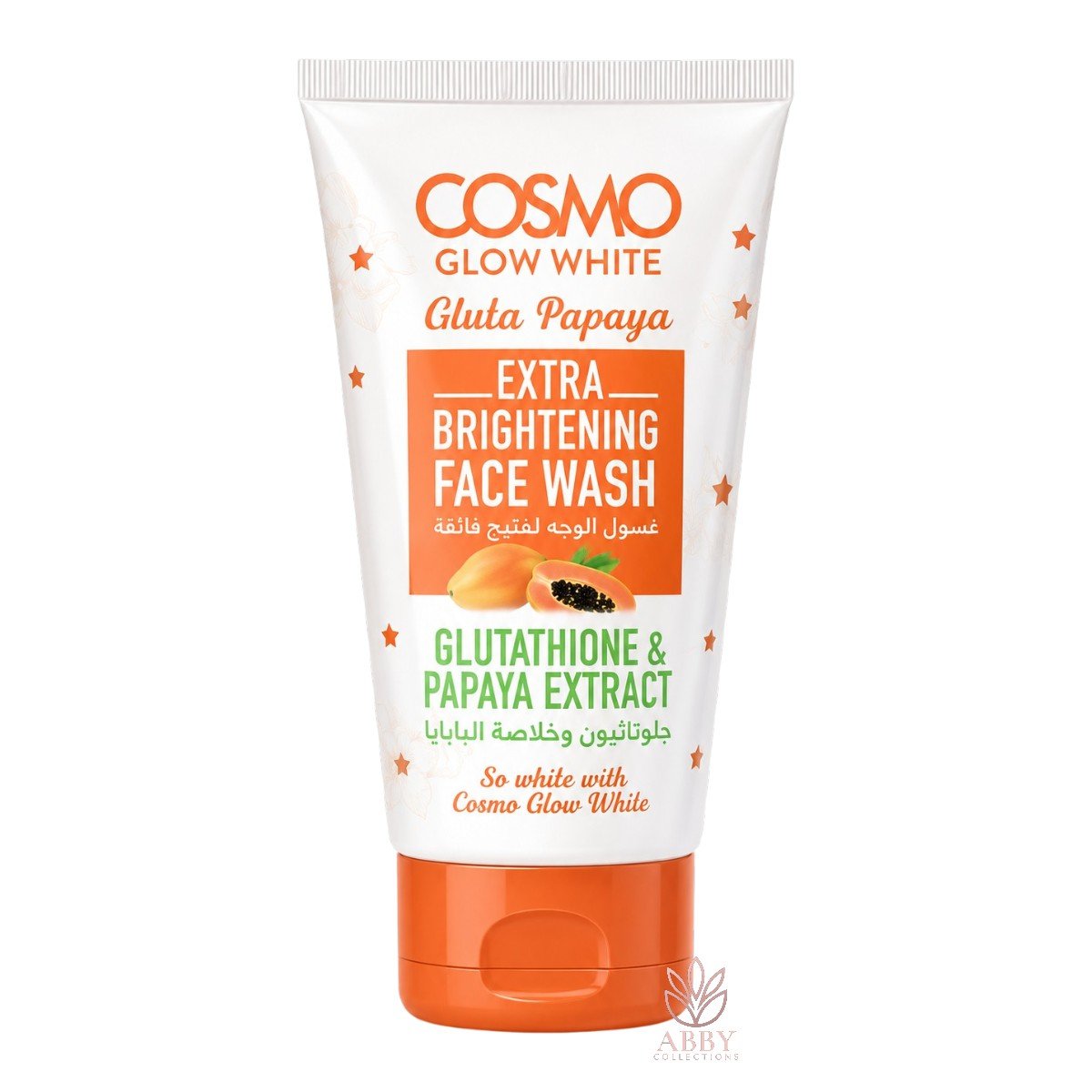jjj ✨ Cosmo Glow White Gluta Papaya Extra Brightening Face Wash 125ml - Image 1