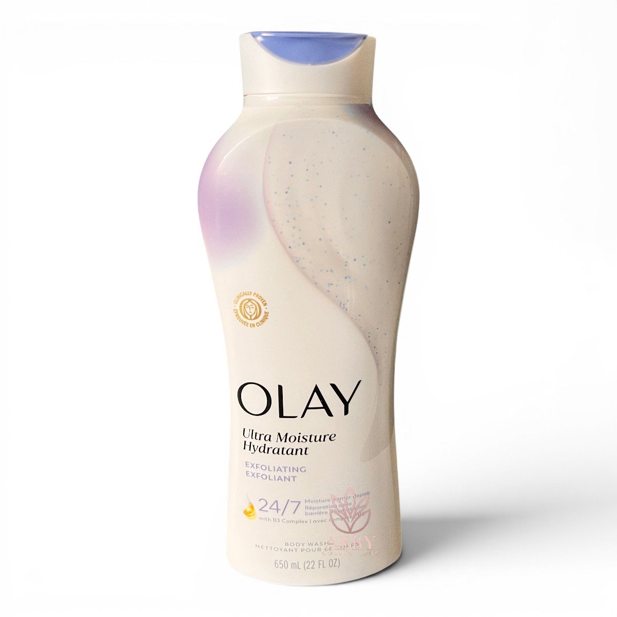 studioshot_square_plain Olay Ultra Moisture Hydrating Exfoliating Body Wash 650ml - Image 1