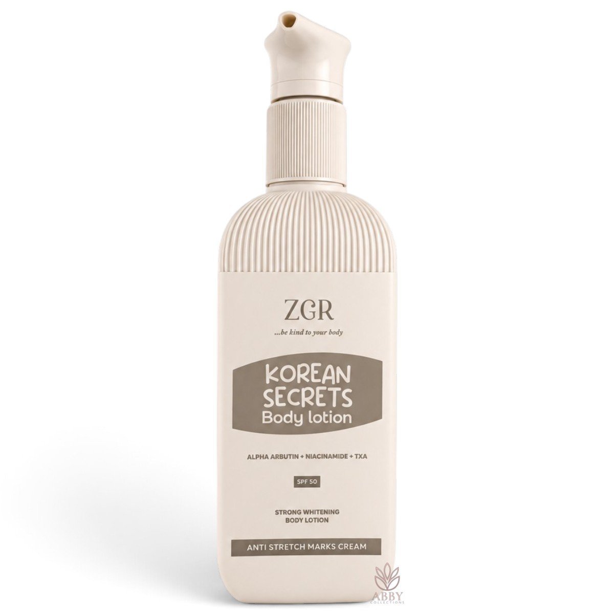 GLOW (24) ZCR Korean Secrets Body Lotion SPF 50 400ml - Image 1