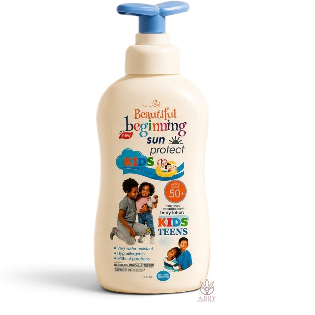 GLOW (8) Beautiful Beginning Kids & Teens Sun Protect Body Lotion SPF 50+ 500ml - Image 1