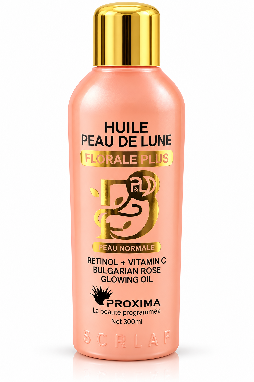 heliu r Huile Peau de Lune Florale Retinol + Vitamin C Bulgarian Rose Glowing Oil 300ml - Image 1