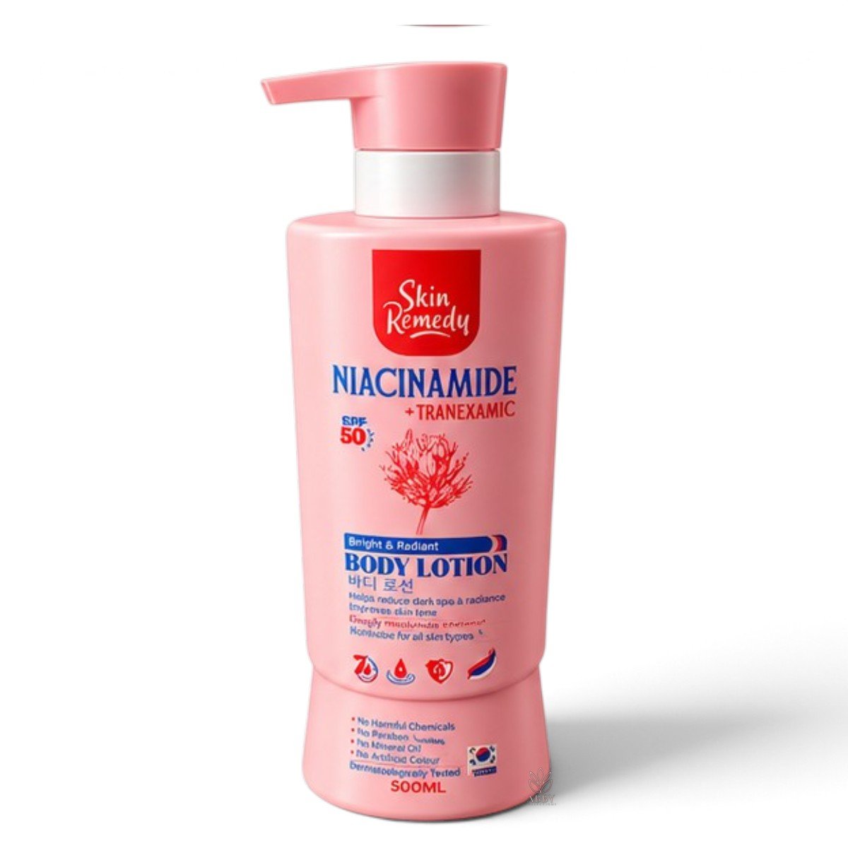 skin re23 Skin Remedy Niacinamide + Tranexamic Body Lotion 500ml - Image 1
